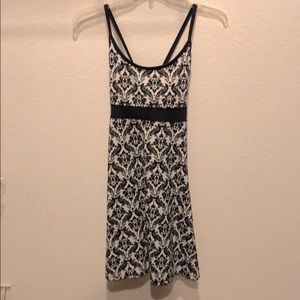 Black and off white sport dress